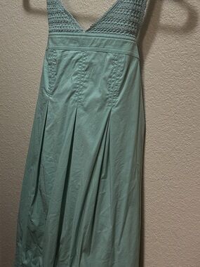 BCBGMaxAzria Mint Green Backless Maxi Dress